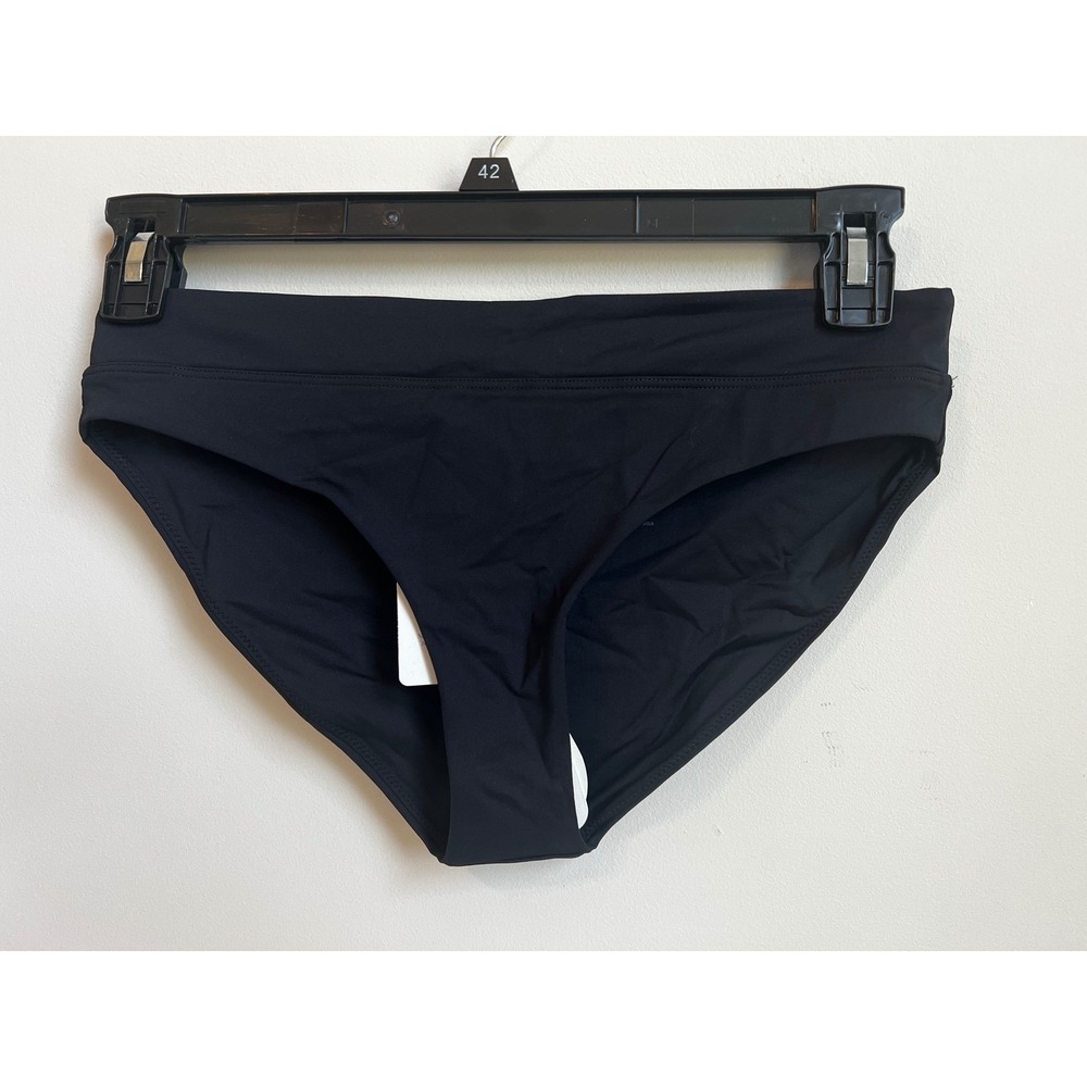 Prana Summer Wave Black Swimsuit Bikini Bottom Recycled Nylon Size‎ S NWT